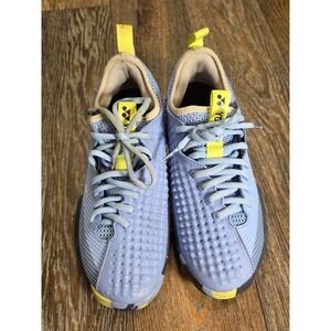 Yonex Power Cushion Fusionrev 4 Tennis Shoes Blue Yellow Mens 5.5 Womens 7